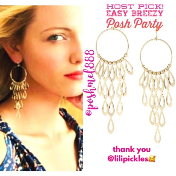 Stella & Dot | Exotically Gorgeous WHITE GOLD Vintage Retired Tigress Ea… - Picture 1 of 11